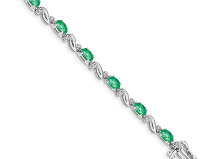 14k White Gold Bracelets Style BM4487 - Classique Jewelry Inc.