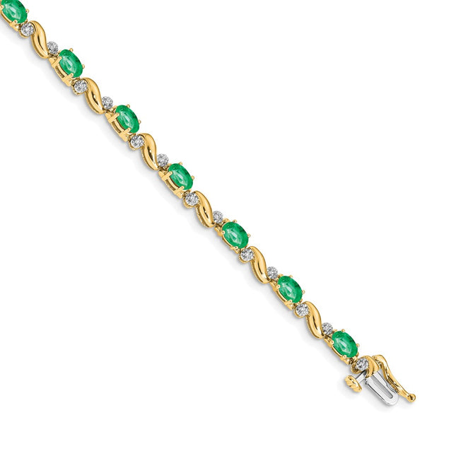 14k Yellow Gold Bracelets Style BM4487 - Classique Jewelry Inc.
