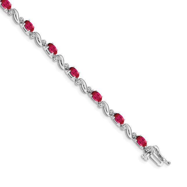 14k White Gold Bracelets Style BM4487 - Classique Jewelry Inc.