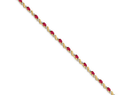 14k Yellow Gold Bracelets Style BM4487 - Classique Jewelry Inc.