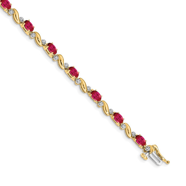 14k Yellow Gold Bracelets Style BM4487 - Classique Jewelry Inc.
