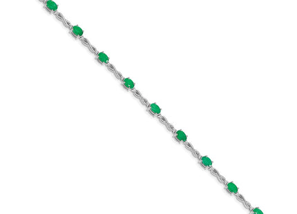 14k White Gold Bracelets Style BM4488 - Classique Jewelry Inc.