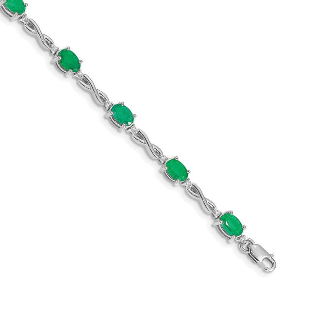 14k White Gold Bracelets Style BM4488 - Classique Jewelry Inc.