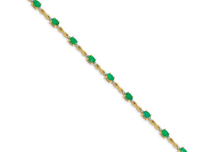 14k Yellow Gold Bracelets Style BM4488 - Classique Jewelry Inc.