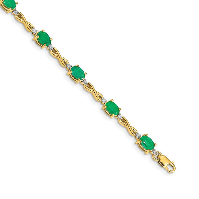 14k Yellow Gold Bracelets Style BM4488 - Classique Jewelry Inc.
