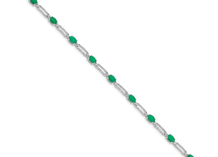 14k White Gold Bracelets Style BM4489 - Classique Jewelry Inc.