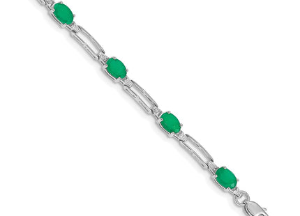 14k White Gold Bracelets Style BM4489 - Classique Jewelry Inc.