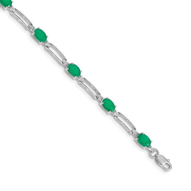 14k White Gold Bracelets Style BM4489 - Classique Jewelry Inc.
