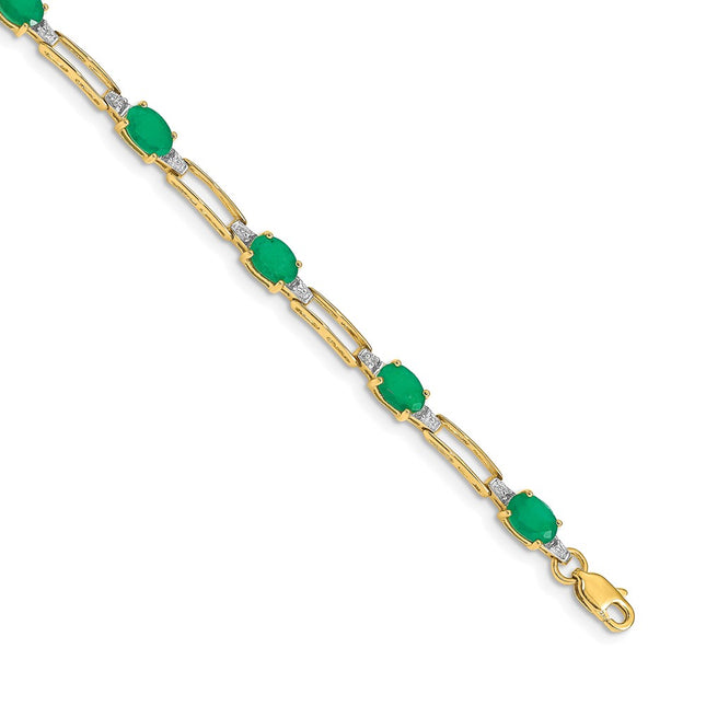 14k Yellow Gold Bracelets Style BM4489 - Classique Jewelry Inc.
