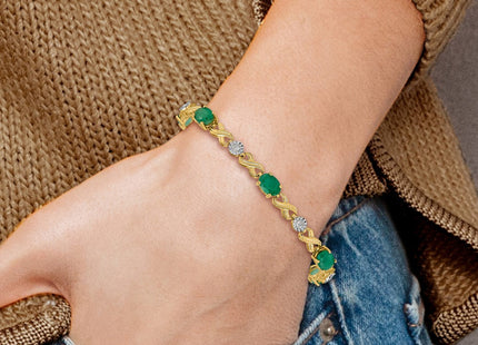 14k Yellow Gold Bracelets Style BM4490 - Classique Jewelry Inc.