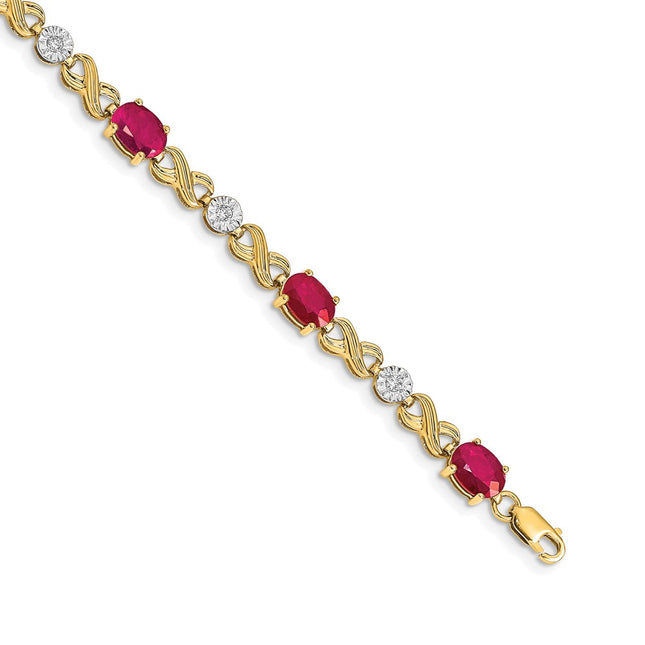 14k Yellow Gold Bracelets Style BM4490 - Classique Jewelry Inc.