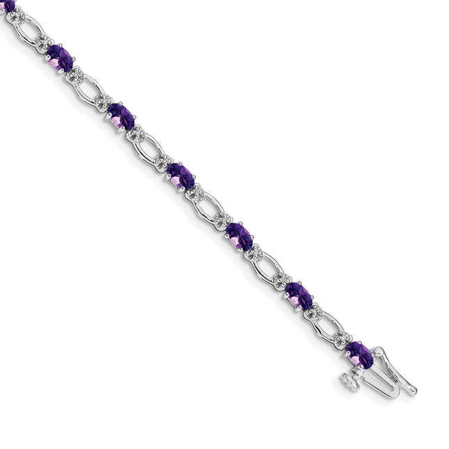 14k White Gold Bracelets Style BM4491 - Classique Jewelry Inc.