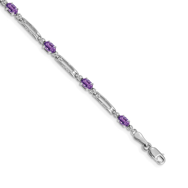14k White Gold Bracelets Style BM4492 - Classique Jewelry Inc.
