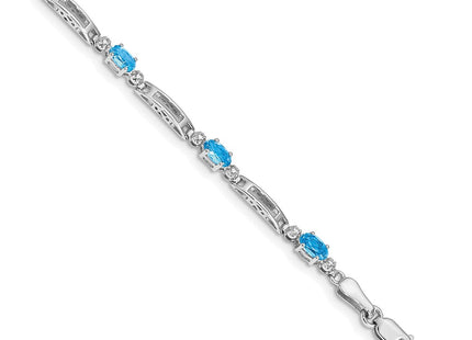 14k White Gold Bracelets Style BM4492 - Classique Jewelry Inc.