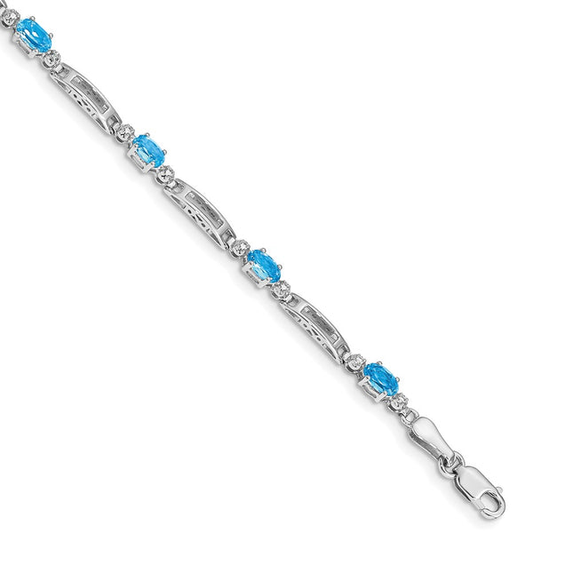 14k White Gold Bracelets Style BM4492 - Classique Jewelry Inc.