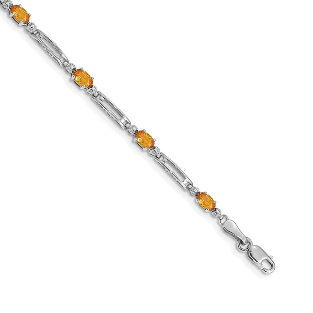 14k White Gold Bracelets Style BM4492 - Classique Jewelry Inc.