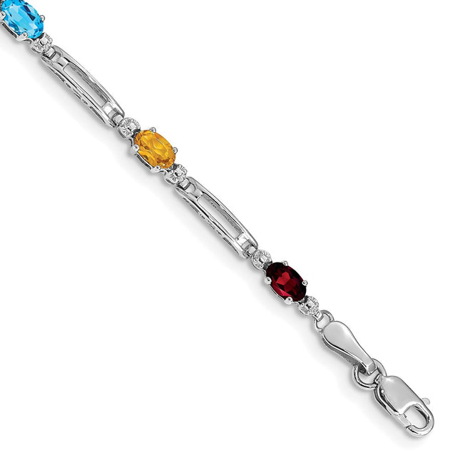 14k White Gold Bracelets Style BM4492 - Classique Jewelry Inc.