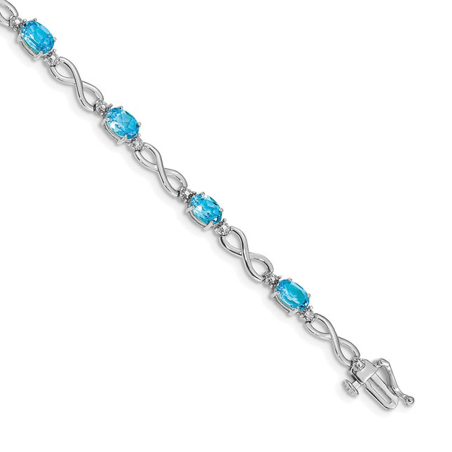 14k White Gold Bracelets Style BM4494 - Classique Jewelry Inc.