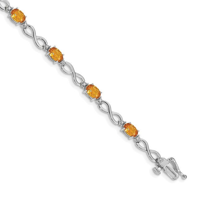 14k White Gold Bracelets Style BM4494 - Classique Jewelry Inc.