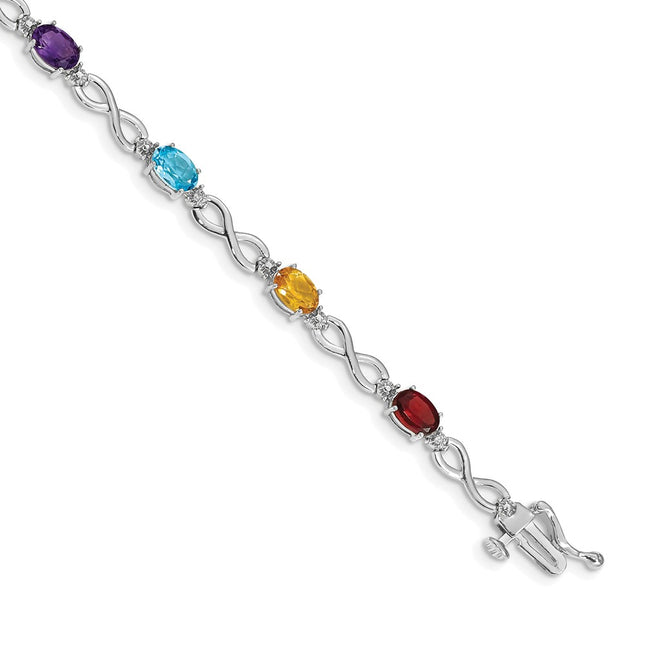 14k White Gold Bracelets Style BM4494 - Classique Jewelry Inc.