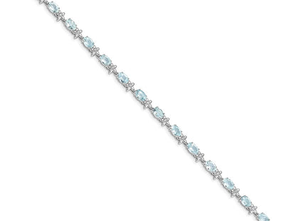 14k White Gold Bracelets Style BM4495 - Classique Jewelry Inc.