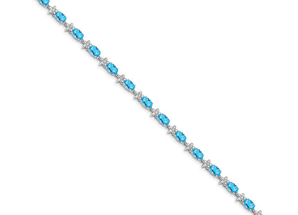 14k White Gold Bracelets Style BM4495 - Classique Jewelry Inc.