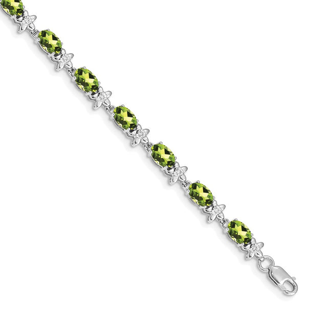 14k White Gold Bracelets Style BM4495 - Classique Jewelry Inc.