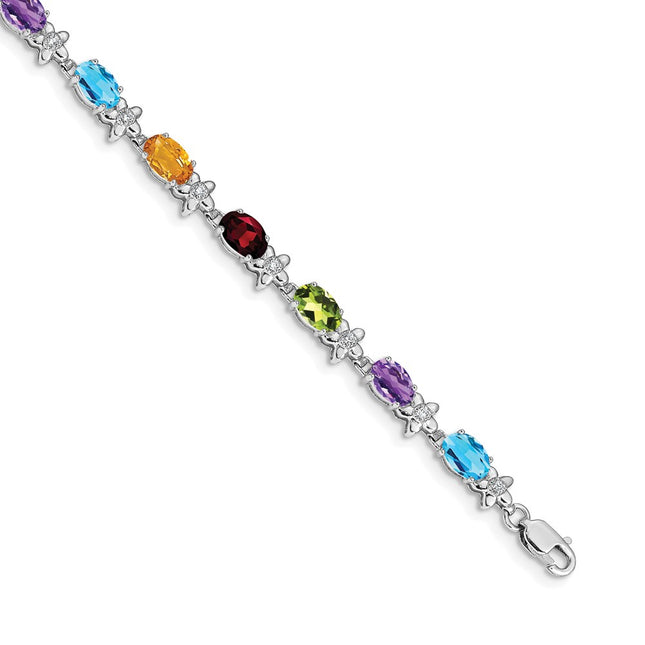 14k White Gold Bracelets Style BM4495 - Classique Jewelry Inc.