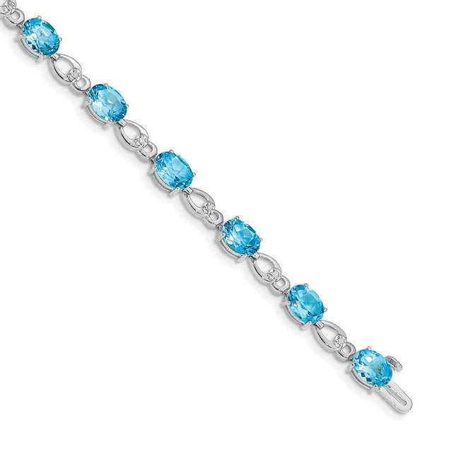 14k White Gold Bracelets Style BM4496 - Classique Jewelry Inc.