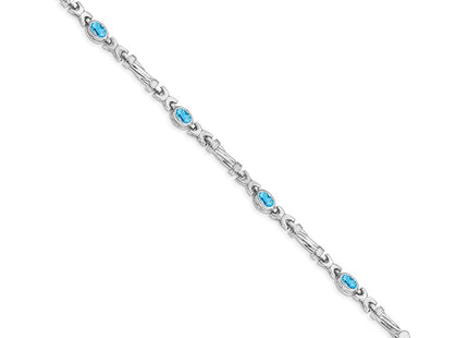 14k White Gold Bracelets Style BM4497 - Classique Jewelry Inc.
