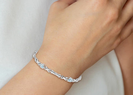 14k White Gold Bracelets Style BM4497 - Classique Jewelry Inc.