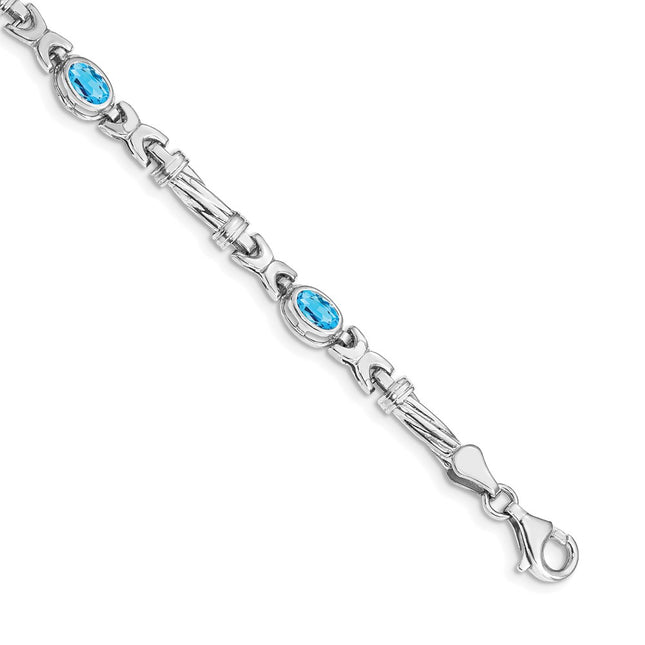 14k White Gold Bracelets Style BM4497 - Classique Jewelry Inc.