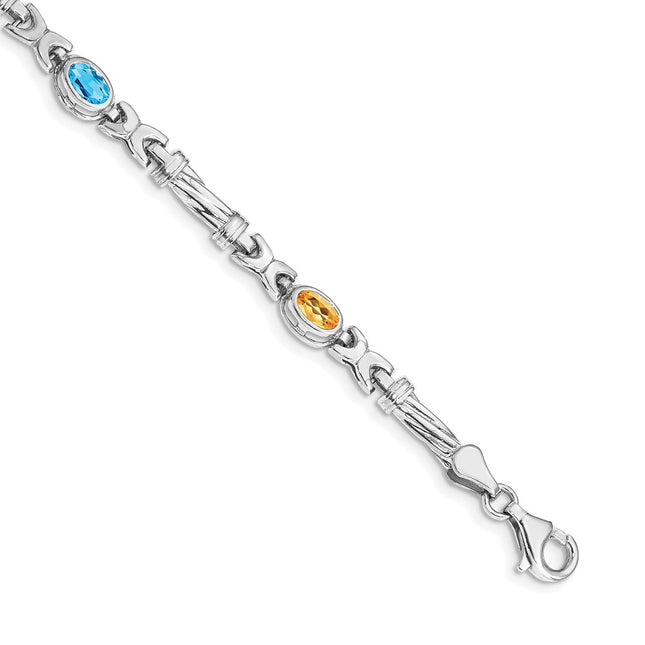14k White Gold Bracelets Style BM4497 - Classique Jewelry Inc.