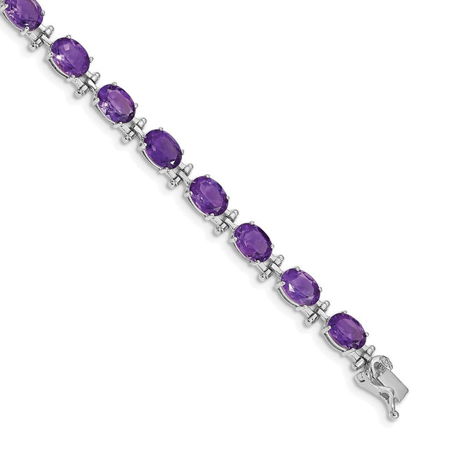14k White Gold Bracelets Style BM4501 - Classique Jewelry Inc.