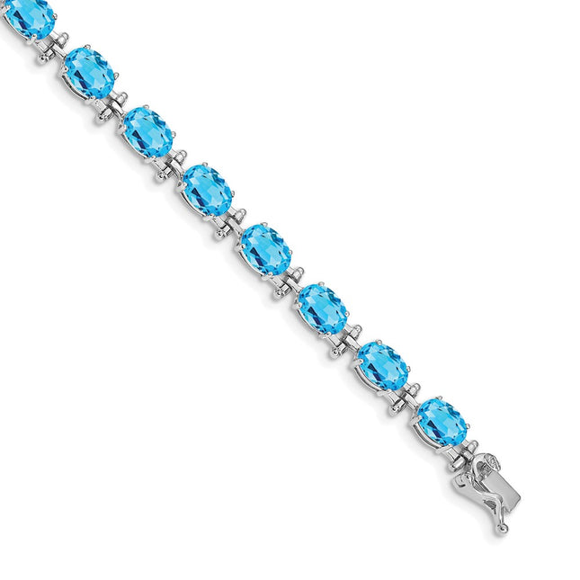 14k White Gold Bracelets Style BM4501 - Classique Jewelry Inc.