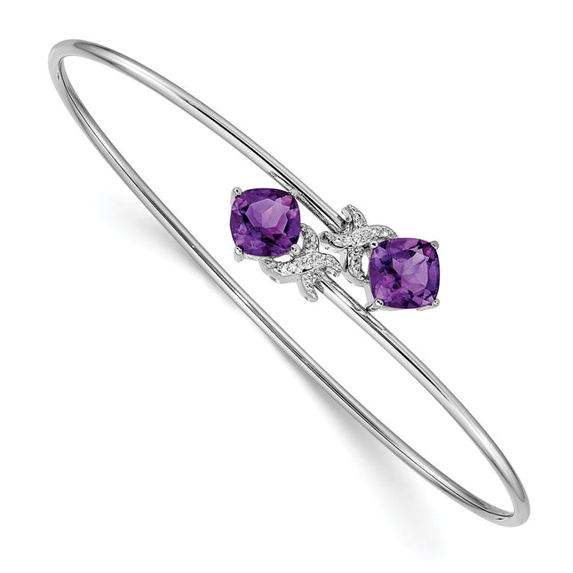 14k White Gold Bracelets Style BM4503 - Classique Jewelry Inc.