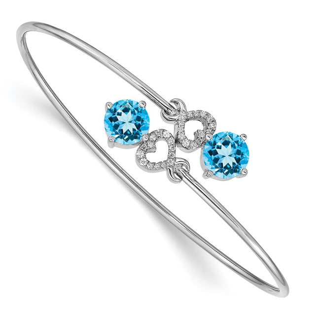 14k White Gold Bracelets Style BM4504 - Classique Jewelry Inc.