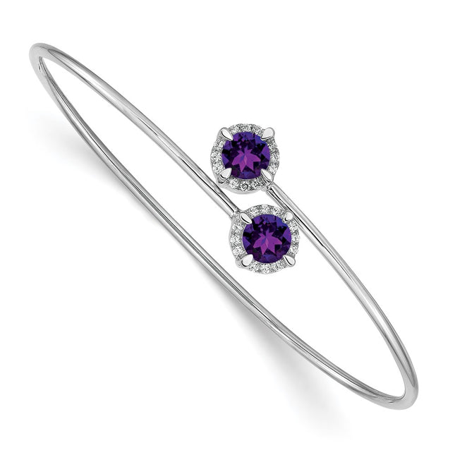 14k White Gold Bracelets Style BM4506 - Classique Jewelry Inc.