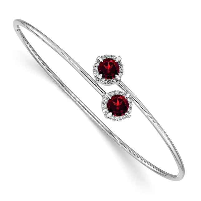 14k White Gold Bracelets Style BM4506 - Classique Jewelry Inc.