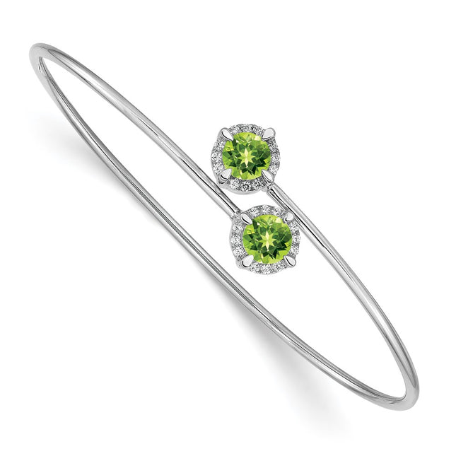 14k White Gold Bracelets Style BM4506 - Classique Jewelry Inc.