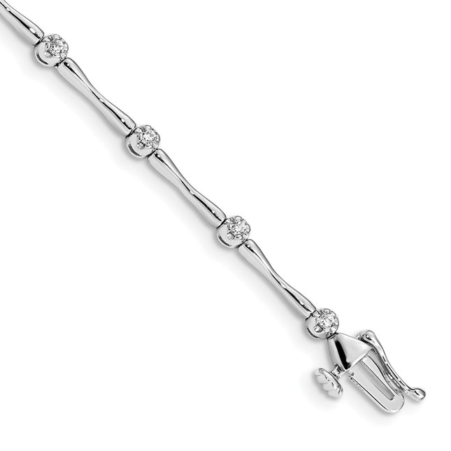 14k White Gold Bracelets Style BM4594 - Classique Jewelry Inc.