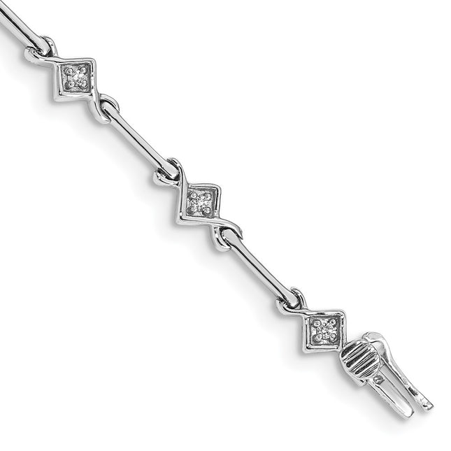 14k White Gold Bracelets Style BM4596 - Classique Jewelry Inc.