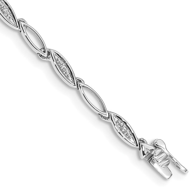 14k White Gold Bracelets Style BM4597 - Classique Jewelry Inc.