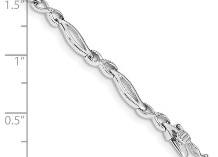 14k White Gold Bracelets Style BM4599 - Classique Jewelry Inc.