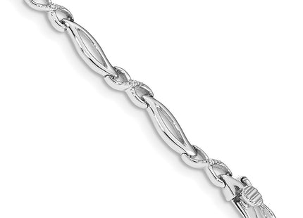 14k White Gold Bracelets Style BM4599 - Classique Jewelry Inc.
