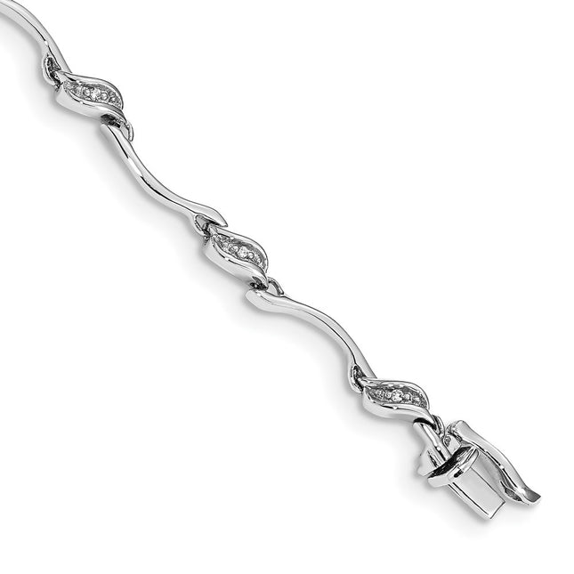 14k White Gold Bracelets Style BM4600 - Classique Jewelry Inc.