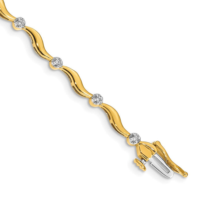 14k Yellow Gold Bracelets Style BM4603 - Classique Jewelry Inc.