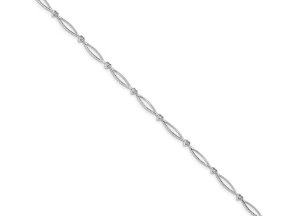 14k White Gold Bracelets Style BM4604 - Classique Jewelry Inc.
