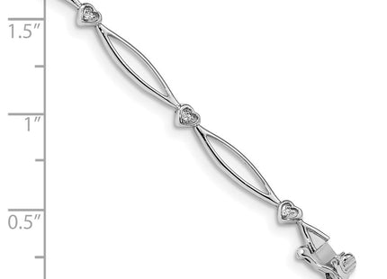 14k White Gold Bracelets Style BM4604 - Classique Jewelry Inc.