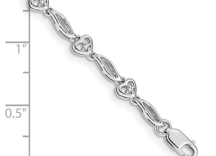 14k White Gold Bracelets Style BM4605 - Classique Jewelry Inc.